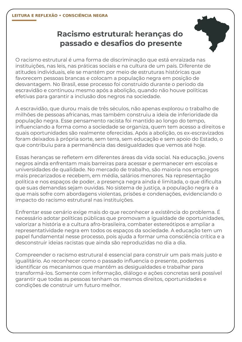 textos sobre consciencia negra do ensino médio para imprimir página 2
